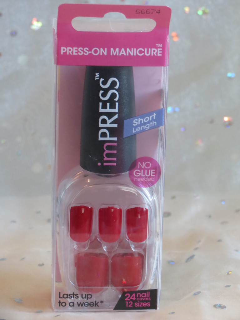 impress nails short red