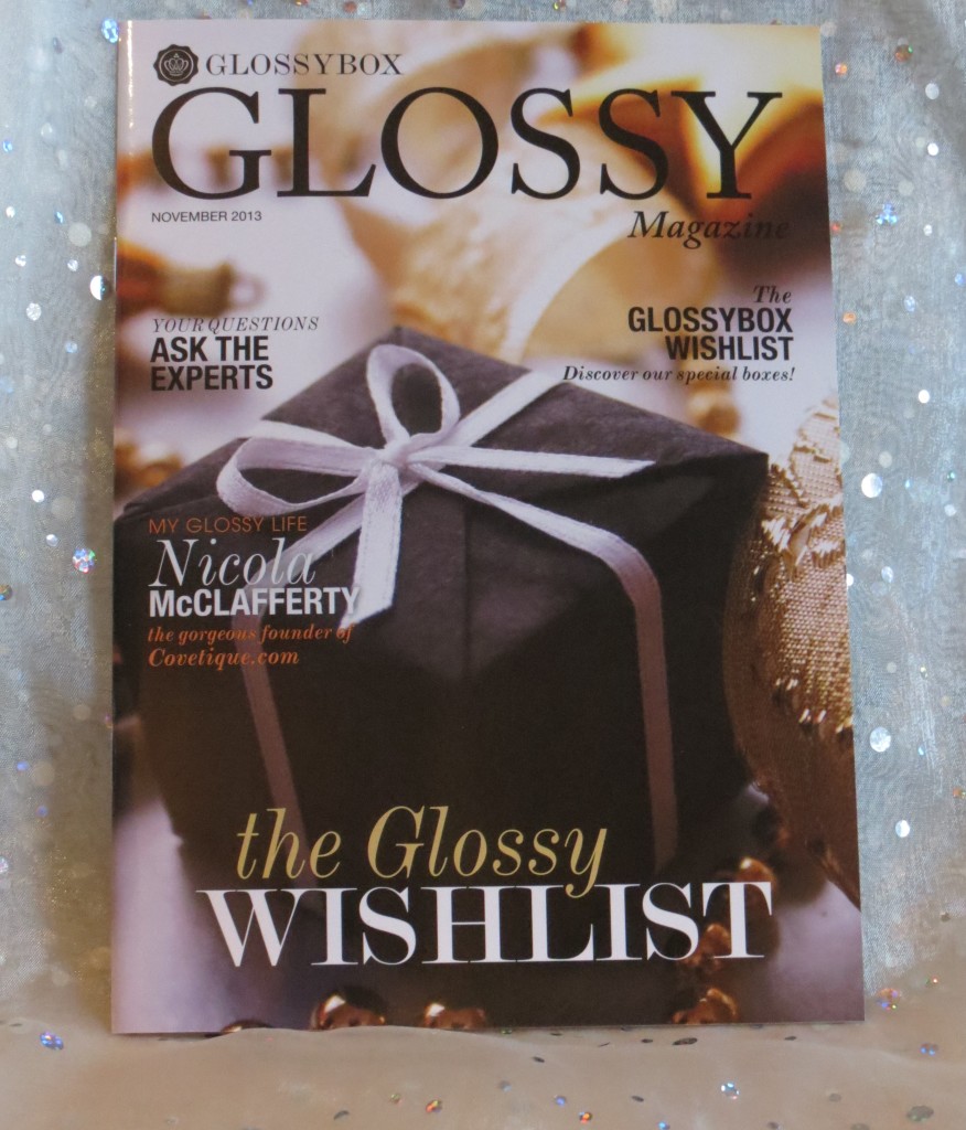 Glossybox 2013 magazine november